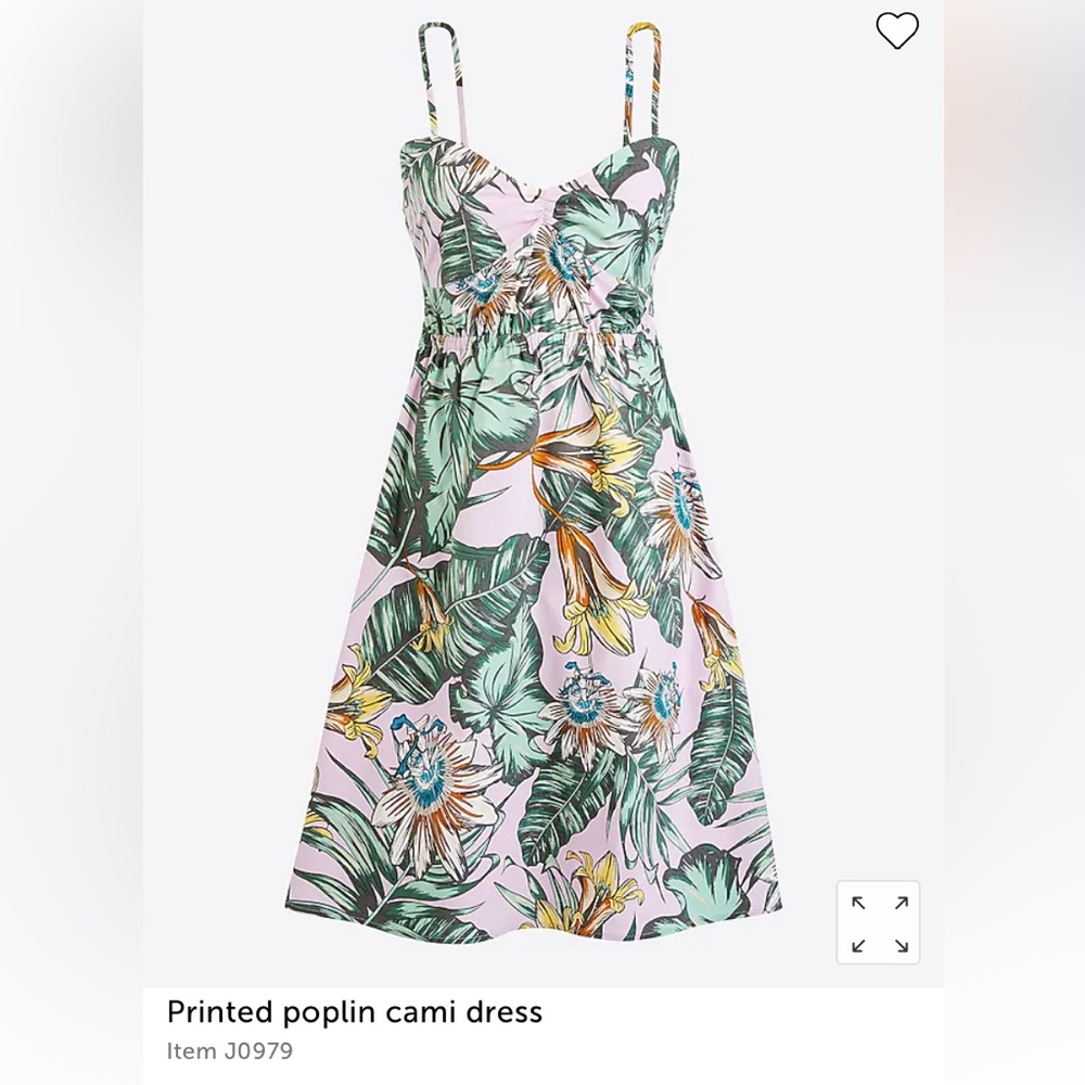 J. Crew Floral Printed Mini Dress - Green and Pink